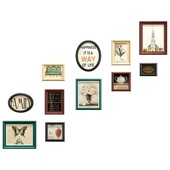 楼梯照片墙免打孔轻奢墙上装 公司相片墙 饰相框墙挂墙组合创意欧式