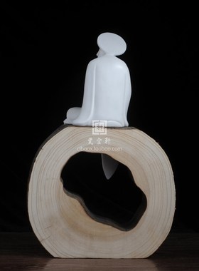 佛人物德化白瓷创意禅家居房间装饰品摆设客厅酒柜摆件摆饰工艺品