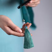 朴房时光静好流苏挂件短款 手机链挂绳吊坠包包挂饰中国古风饰品女