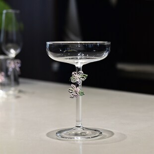 创意高颜值香槟杯家用小清新高脚红酒杯葡萄酒杯女生可爱甜酒杯子