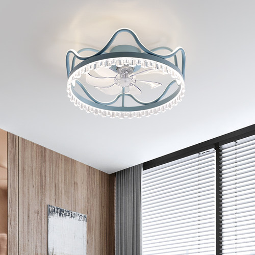 led轻奢吸顶风扇一体灯卧室创意吊扇灯 2021新款电扇灯带风扇吊灯