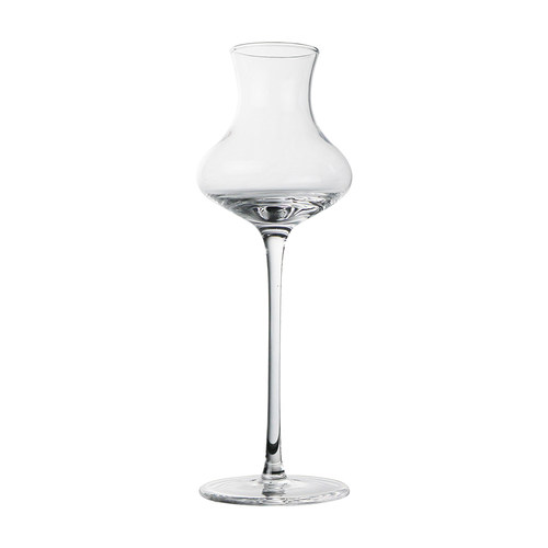 无铅水晶威士忌闻香杯 北欧条纹调酒杯 高脚酒吧品酒杯 単支包装