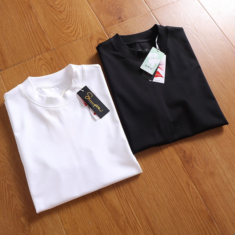 衣中贵族柜3K双丝光液氨工艺匹马棉男夏季圆领休闲短袖T恤打底衫