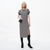 设计师款 REVAN芮范2023夏季 新品 高级感复古条纹连衣裙RN31101012