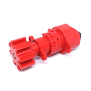 对夹式蝶阀安全锁具衬胶型 UPVC塑料手柄蝶阀阀门锁 不锈钢万用锁