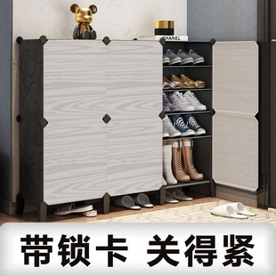 鞋柜门口架子多层收纳2024神器全封闭大容量防尘家用简易鞋架欧式