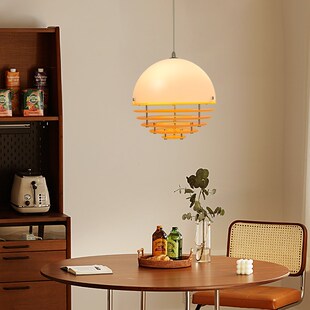 至御中古风落日吊灯设计师复古高级感氛围吧台餐桌卧室床头日落灯