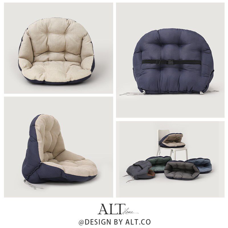 餐桌椅子坐垫四季通用办公室久坐垫子学生座椅垫靠垫一体2024新款