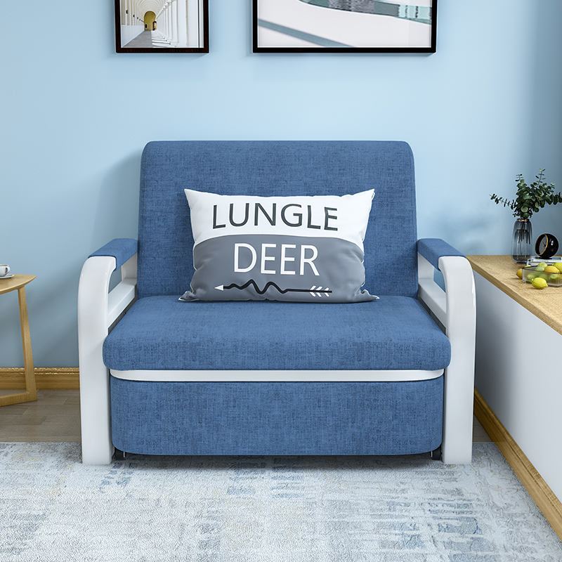 沙发床两用折叠客厅多功能布艺沙发小户型网红款可伸缩单人两用床