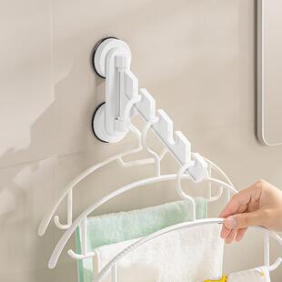免打孔吸盘晾衣架旅行便携吸附式窗户凉衣服卫生间浴室挂晒衣神器