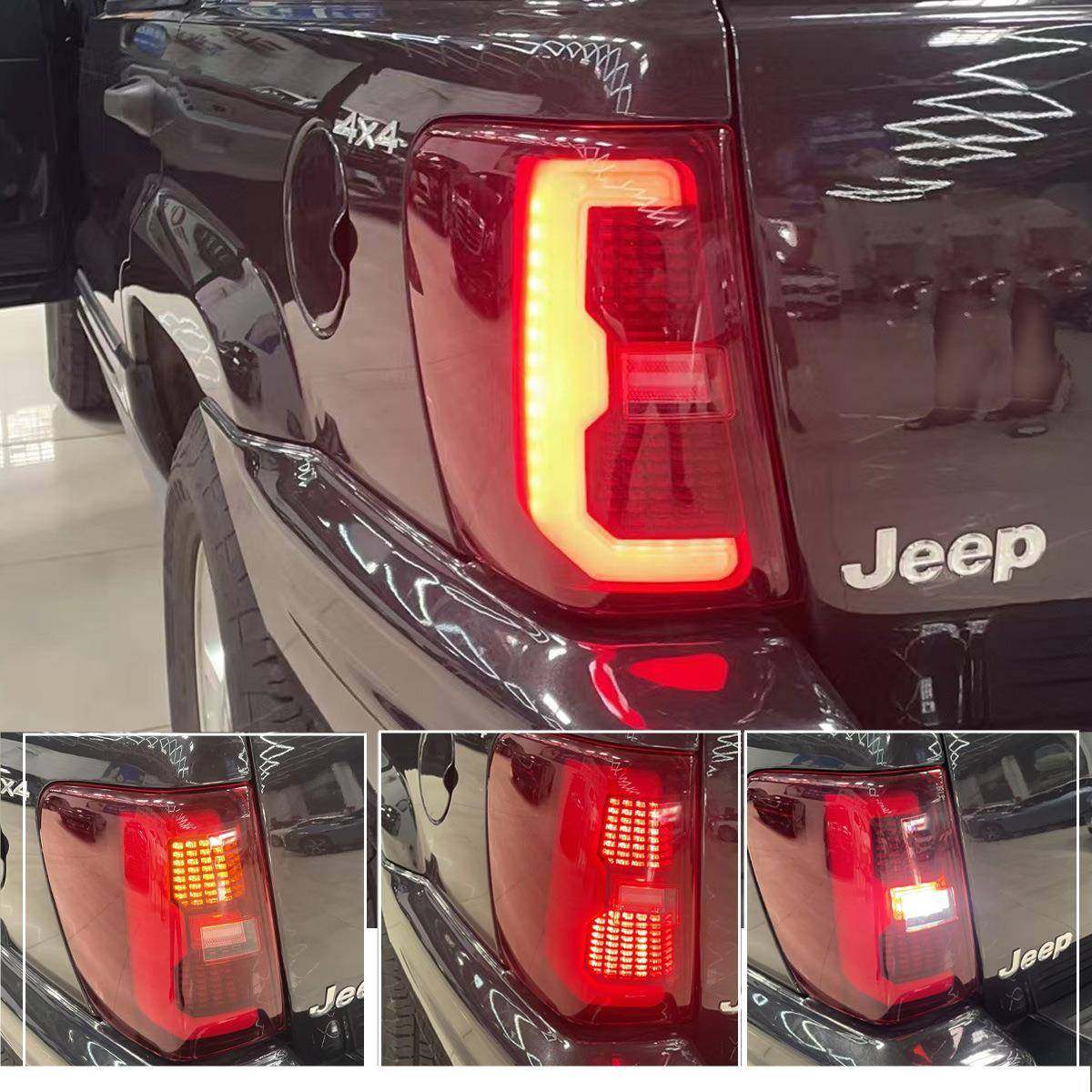 适用于吉普大切诺基尾灯总成99-04LED改装刹车灯转向灯爆款