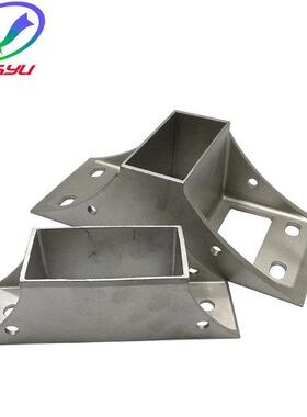 供应竞铭电镀线配件PTH线不锈钢立柱底梁衔接座方通座