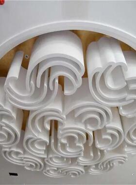 GRG异型天花吊顶GRG检修口单面双曲造型GRG雕花浮雕