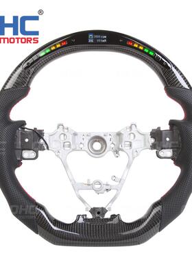 适用14-18款丰田卡罗拉/雷凌/RAV4LED智能碳纤维方向盘改装