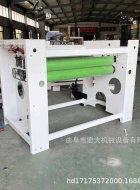 宏C上大四轮面胶机室内门板贴面涂胶机P双V发AOX泡板覆膜涂胶机