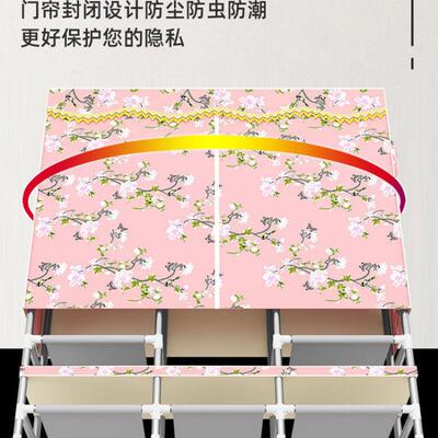 布衣柜全钢简易衣柜钢管固固室卧家用衣橱出租加NXK房挂衣收加纳