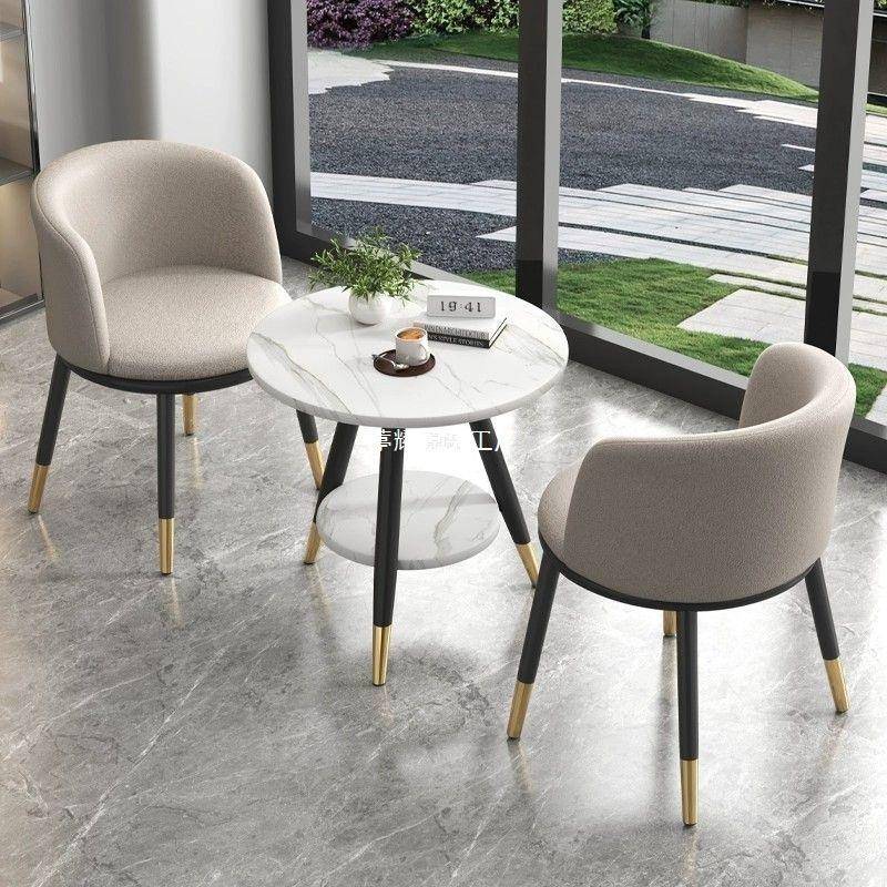 轻奢阳台椅三套网红一桌两椅创意休闲桌件简约待圆桌套装UWI接桌