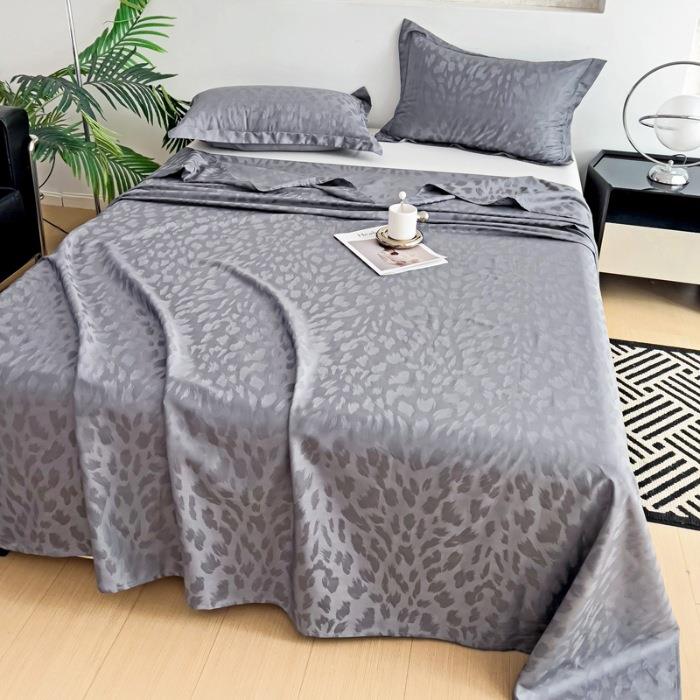 A类100支长绒棉床单单件42113纯棉双全棉贡缎人宿三舍单人床笠件