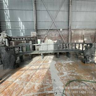 4石雕汉白玉欧式石凳石椅靠石头长石椅子花岩椅青岗石凳装饰品雕