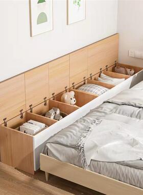 简易落式衣柜卧储GXI室长条柜墙置物收纳缝隙柜床尾床头靠夹缝物