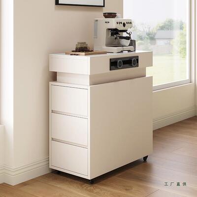 多功能动台柜家用小型岩板岛台现代简约岛户小型餐SOW厅可移收纳