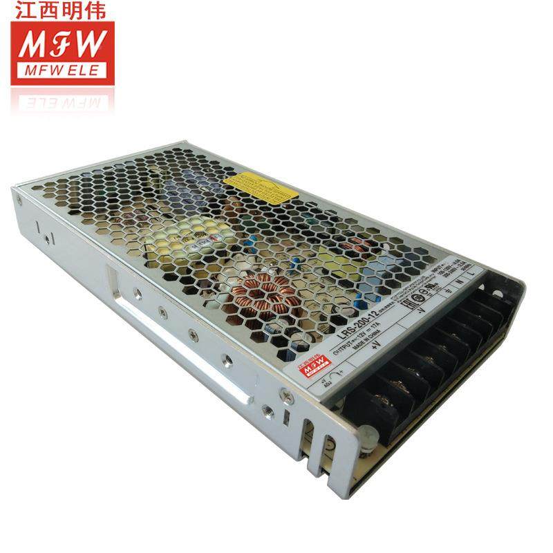 江西明S伟LR-020W/LRS-200W5V/12V/15V24V/36//48超薄电源电子仪