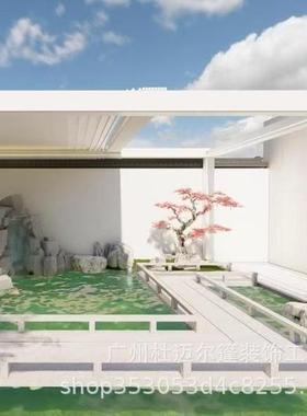 电别墅凉亭户中CCZ外院智能动花园露台铝合金葡萄架新式亭子遮庭