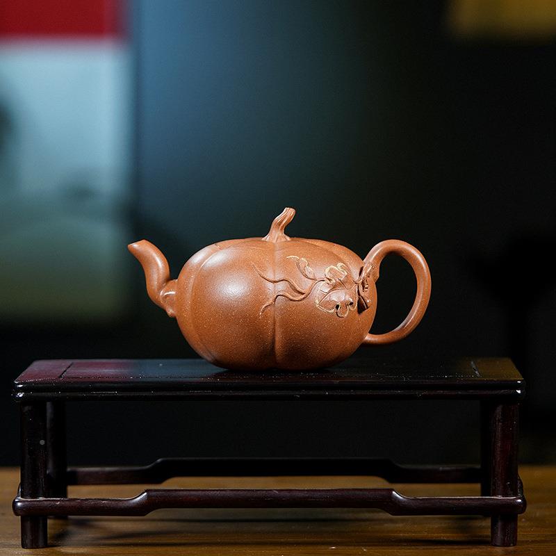 紫壶兴一件起批手951工南制作老砂宜段泥瓜茶壶茶具
