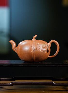 紫壶兴一件起批手951工南制作老砂宜段泥瓜茶壶茶具