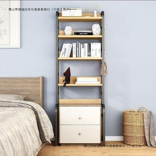 简约现代可调21592节床头柜上的置物架子地卧室多架纳层落收架床