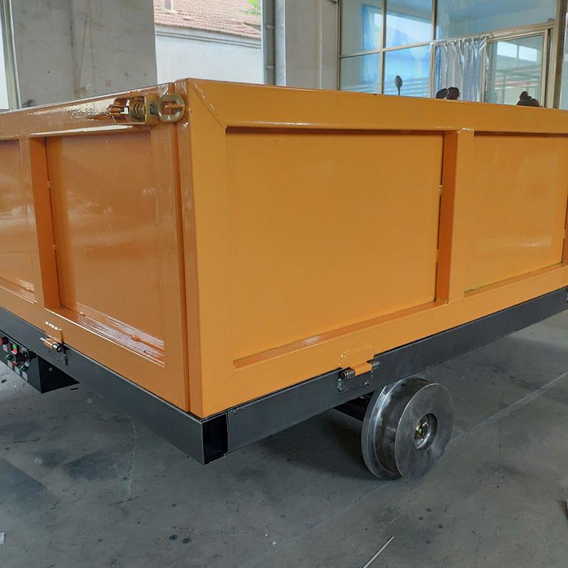 铁路轨料道输物运车动钢轨轨道电车电式遥控轨道运852输车