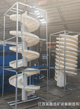 铌矿洗煤螺泥重选BS塑料旋溜槽沙金选PEK矿淘金选钽金工具溜A金槽