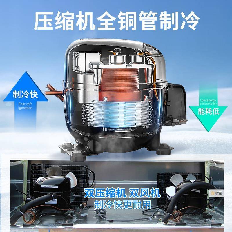 四门箱商用IPK厨冰房冷藏冷冻冰柜水果保柜凉冰菜鲜柜冷冻麻辣烫