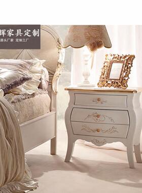 室欧式床双人轻床现代简约主卧实木床高档床奢婚新OYD古典女孩公