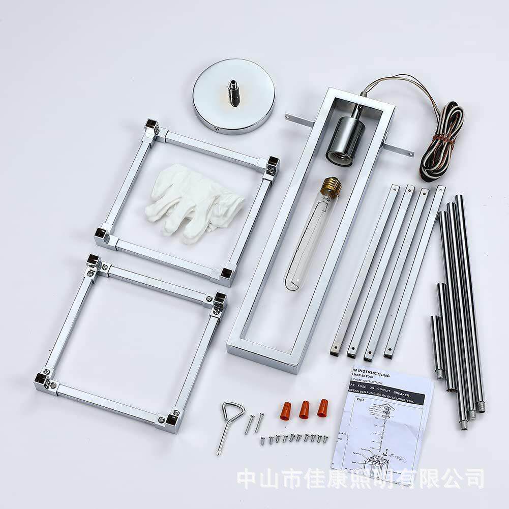 美式乡村铁20036艺复古做旧创客厅餐廊吧台厅意个性电镀铬色吊走