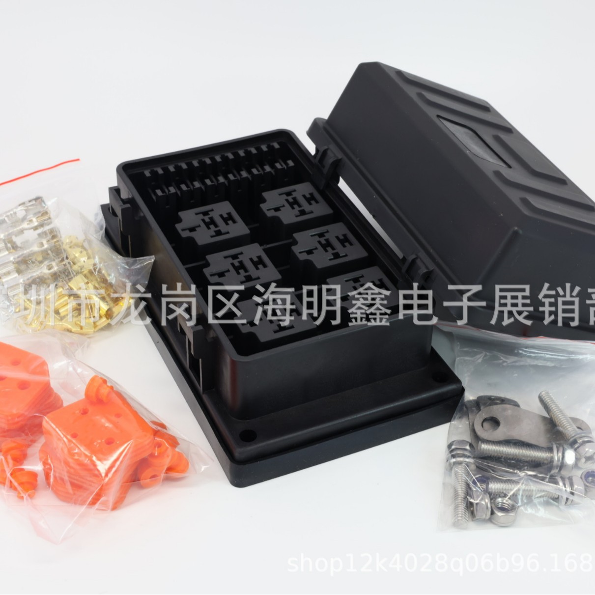 改装车保险片座汽车插片防水型6路ATO保险丝多路汽车保险丝盒