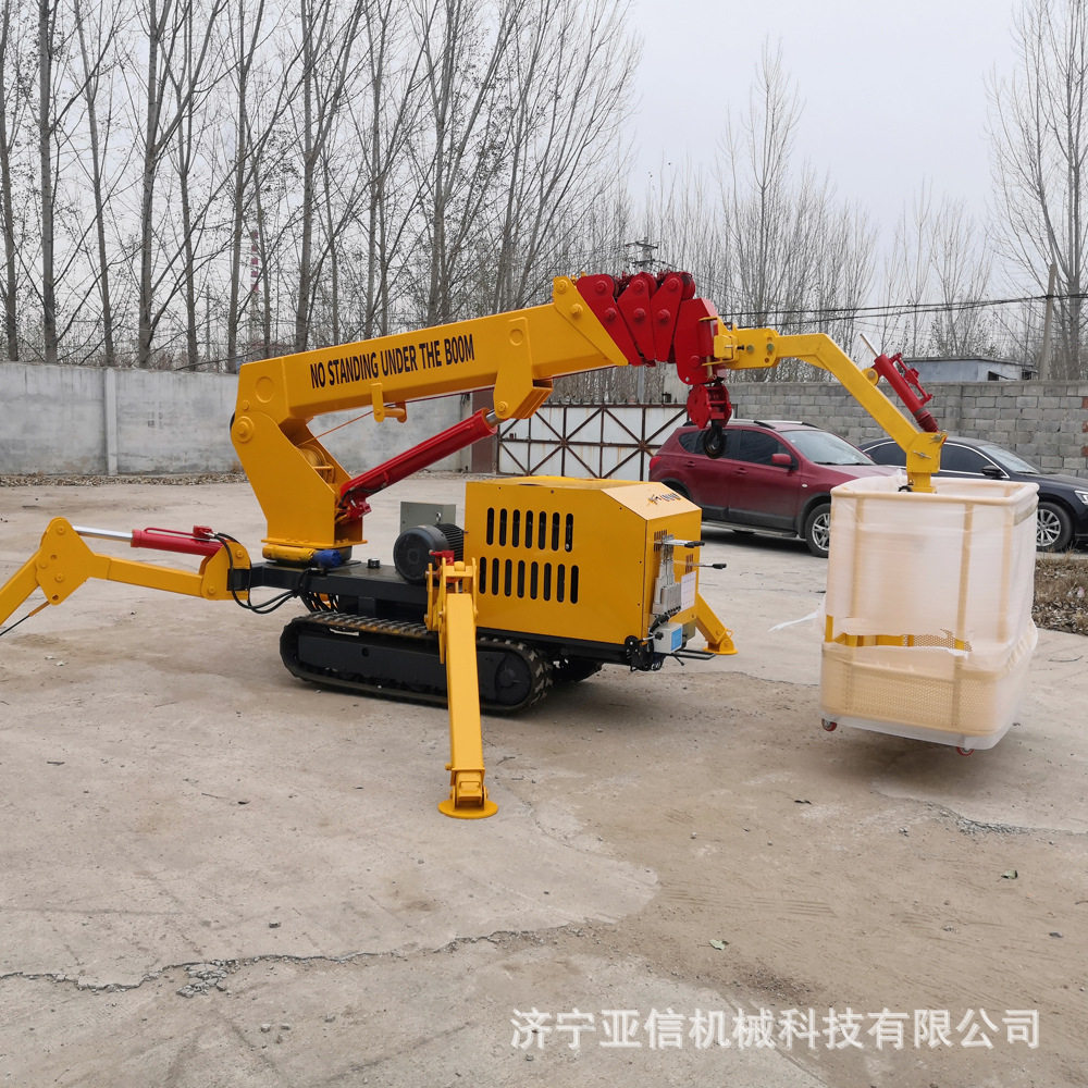 5吨履带式蜘蛛吊车工地高空作业