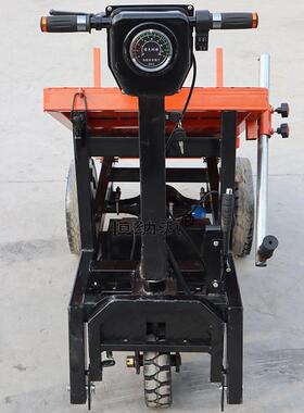 STC5160cm站手推两工用地电动拉砖车叉加砖自卸平驾板建筑气块搬