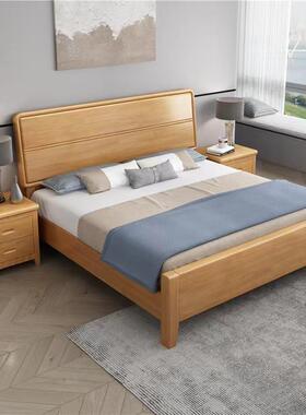 北欧实木婚床1.床8米主卧双人1.5米60435现代简约单1米2具人床南