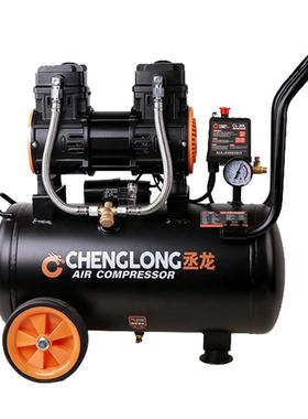 压天人龙30LB无油气泵丞小高空压机型30L220V木工静音压缩机厂家