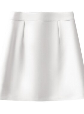 灰色西装职业半身裙女夏百搭大码遮胯显瘦高腰小个子包臀a字短裙