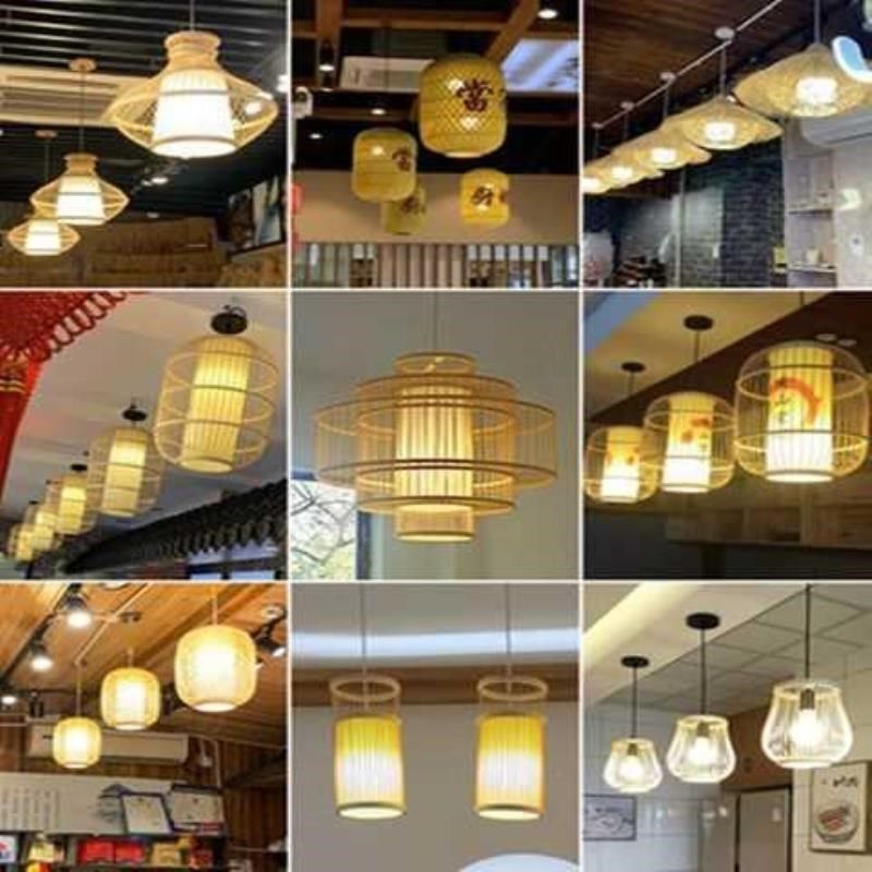 中式吊灯竹艺竹编田园餐厅饭店民宿卧室灯笼榻榻米灯具包邮,家装灯饰光源,餐厅吊灯,淘宝优惠券,粉丝福利购,淘宝优惠卷