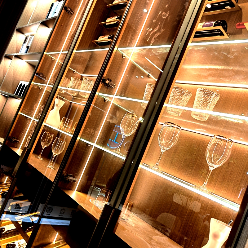 卡8mm玻璃层板灯三面发光LED高亮硬线条灯线性灯条展示柜酒柜货架