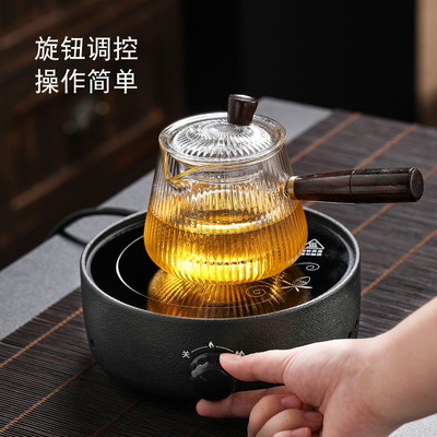 陶瓷新款电陶炉煮茶专用养生壶小型咖啡摩卡迷你茶炉高端保温底座