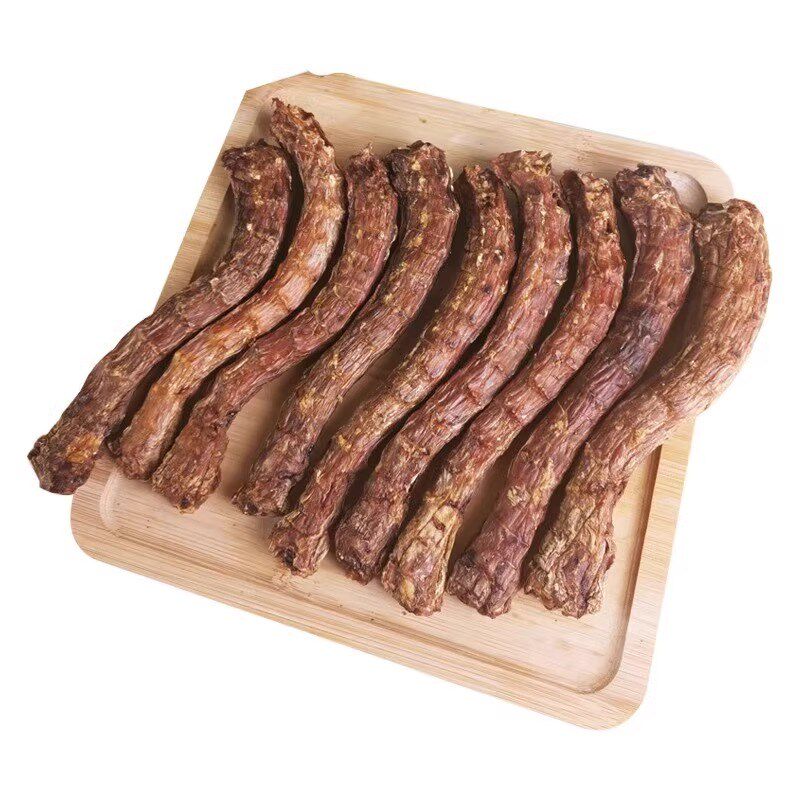 整根风干大鸭脖狗狗磨牙洁齿补钙零食清新口气小型幼犬预防双排牙