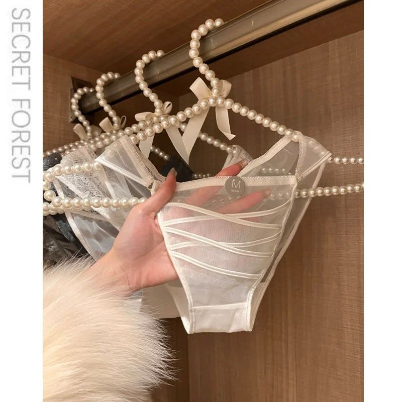 落羽星莎法式性感蕾丝透明内裤女交叉镂空透气低腰棉少女三角裤,女士内衣/男士内衣/家居服,女三角裤,淘宝优惠券,粉丝福利购,淘宝优惠卷