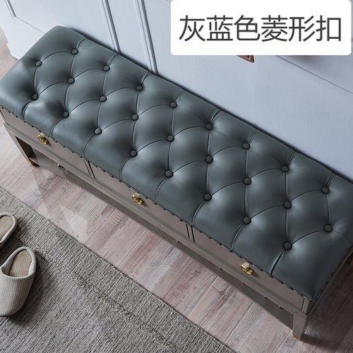 实木穿鞋凳家用轻奢风格 换鞋凳可坐式 白蜡木质入户实用换鞋凳