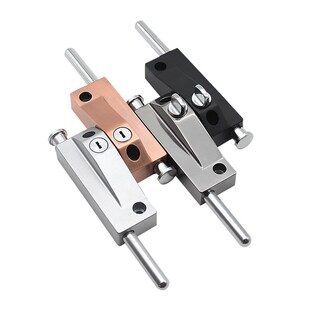 旋转门地插销锁有框门锁铝合金双门弹簧插销地插锁防盗自动钥匙