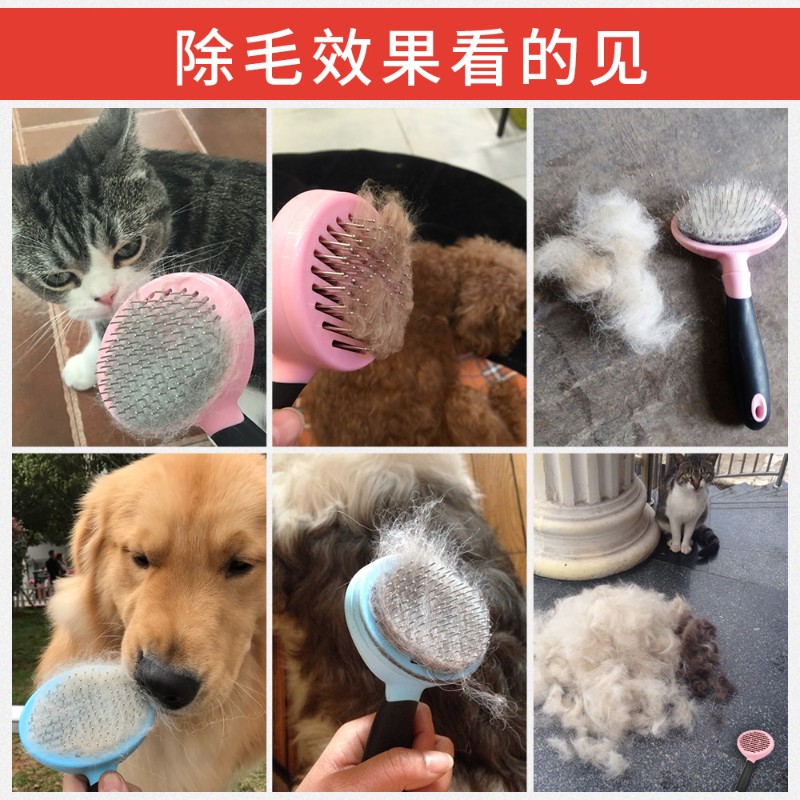 狗狗梳子泰迪金毛刷子脱毛梳狗毛刷宠物梳毛器猫咪刷子大型犬用品