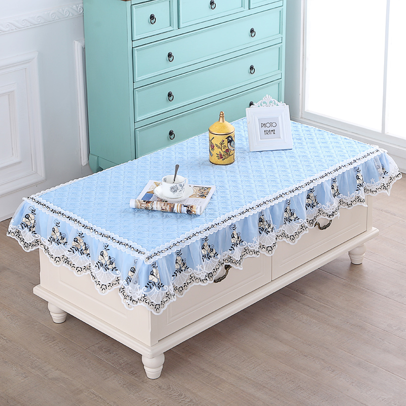 茶几罩茶几套布艺客厅家用防尘垫餐桌台布电视柜罩防尘套茶几桌布